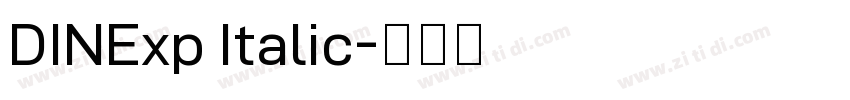 DINExp Italic字体转换